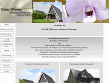 Tablet Screenshot of fewo-haus-blume.de